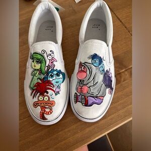 Inside out 2 painted shoes